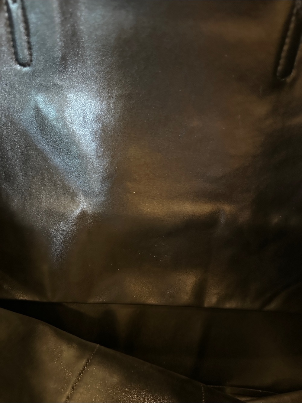 Olive Suede Tote with Black and Pink Center Stripe - Picture 5 of 12